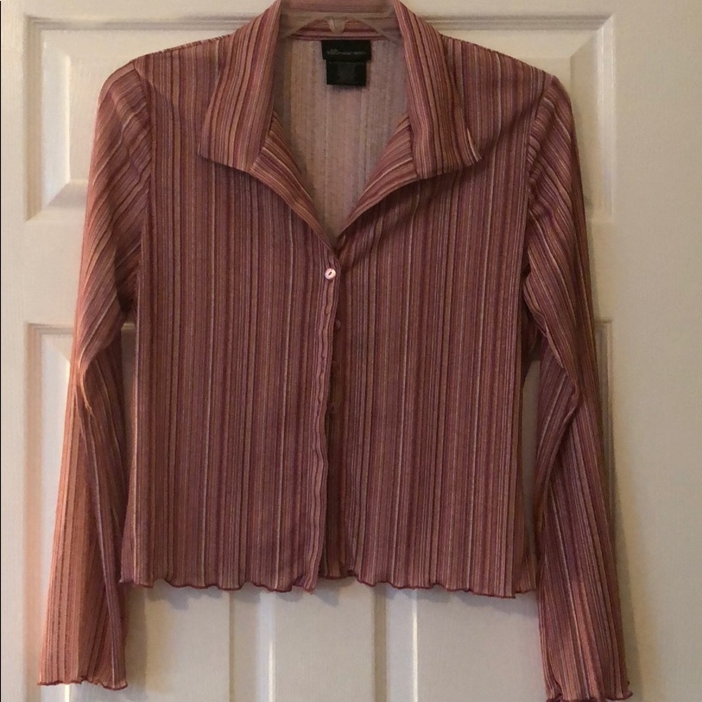 Ladies XL blouse, mixed pinks/reds